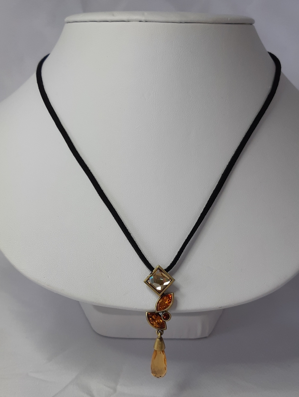 Signed Butler Pendant (Swarovski Stones)